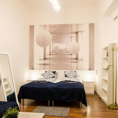 Apartmán Big 3br Bathr W Ac At Gozsdu Budapešť